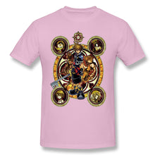 Load image into Gallery viewer, High Quality O-Neck 100 Cotton Tops & Tees band Kingdom Hearts Sora Stained Glass T-shirt summer / autumn sleeve short