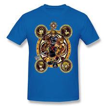Load image into Gallery viewer, High Quality O-Neck 100 Cotton Tops & Tees band Kingdom Hearts Sora Stained Glass T-shirt summer / autumn sleeve short