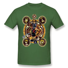 Load image into Gallery viewer, High Quality O-Neck 100 Cotton Tops & Tees band Kingdom Hearts Sora Stained Glass T-shirt summer / autumn sleeve short