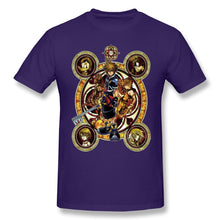Load image into Gallery viewer, High Quality O-Neck 100 Cotton Tops & Tees band Kingdom Hearts Sora Stained Glass T-shirt summer / autumn sleeve short