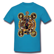 Load image into Gallery viewer, High Quality O-Neck 100 Cotton Tops & Tees band Kingdom Hearts Sora Stained Glass T-shirt summer / autumn sleeve short