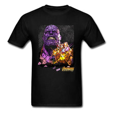 Load image into Gallery viewer, Stained Glass Thanos T-shirt Men Black Clothes 3D Gauntlet Tee Shirts Summer Tshirt Punk Lover Tops Cotton T Shirt