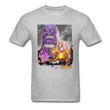 Load image into Gallery viewer, Stained Glass Thanos T-shirt Men Black Clothes 3D Gauntlet Tee Shirts Summer Tshirt Punk Lover Tops Cotton T Shirt
