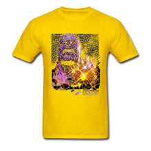 Load image into Gallery viewer, Stained Glass Thanos T-shirt Men Black Clothes 3D Gauntlet Tee Shirts Summer Tshirt Punk Lover Tops Cotton T Shirt
