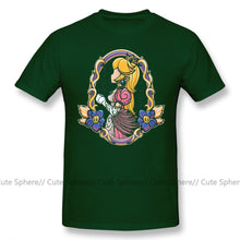Load image into Gallery viewer, Princess Peach T Shirt Stained Glass Peach T-Shirt Man Short Sleeves Tee Shirt Funny Fashion XXX Cotton Print Tshirt