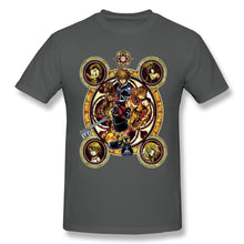 Load image into Gallery viewer, High Quality O-Neck 100 Cotton Tops &amp; Tees band Kingdom Hearts Sora Stained Glass T-shirt summer / autumn sleeve short
