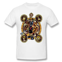 Load image into Gallery viewer, High Quality O-Neck 100 Cotton Tops &amp; Tees band Kingdom Hearts Sora Stained Glass T-shirt summer / autumn sleeve short
