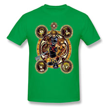 Load image into Gallery viewer, High Quality O-Neck 100 Cotton Tops &amp; Tees band Kingdom Hearts Sora Stained Glass T-shirt summer / autumn sleeve short
