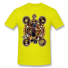 Load image into Gallery viewer, High Quality O-Neck 100 Cotton Tops &amp; Tees band Kingdom Hearts Sora Stained Glass T-shirt summer / autumn sleeve short
