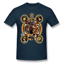 Load image into Gallery viewer, High Quality O-Neck 100 Cotton Tops &amp; Tees band Kingdom Hearts Sora Stained Glass T-shirt summer / autumn sleeve short
