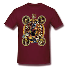 Load image into Gallery viewer, High Quality O-Neck 100 Cotton Tops &amp; Tees band Kingdom Hearts Sora Stained Glass T-shirt summer / autumn sleeve short
