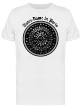 Load image into Gallery viewer, Notre Dame de Paris Cathedral Vitraux Stained Glass Graphic Men's White T-shirt
